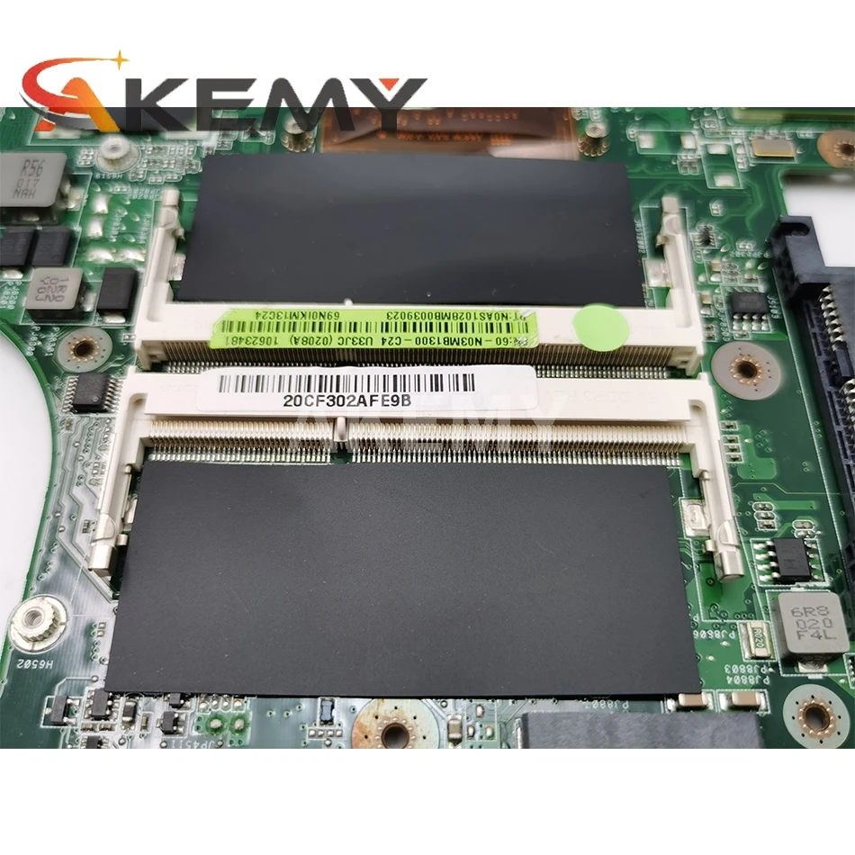 

90NB08U0-R00010 90R-N03MB1100Y U33JC LAPTOP MOTHERBOARD FOR ASUS Mainboard W/ I3-370M GT130M