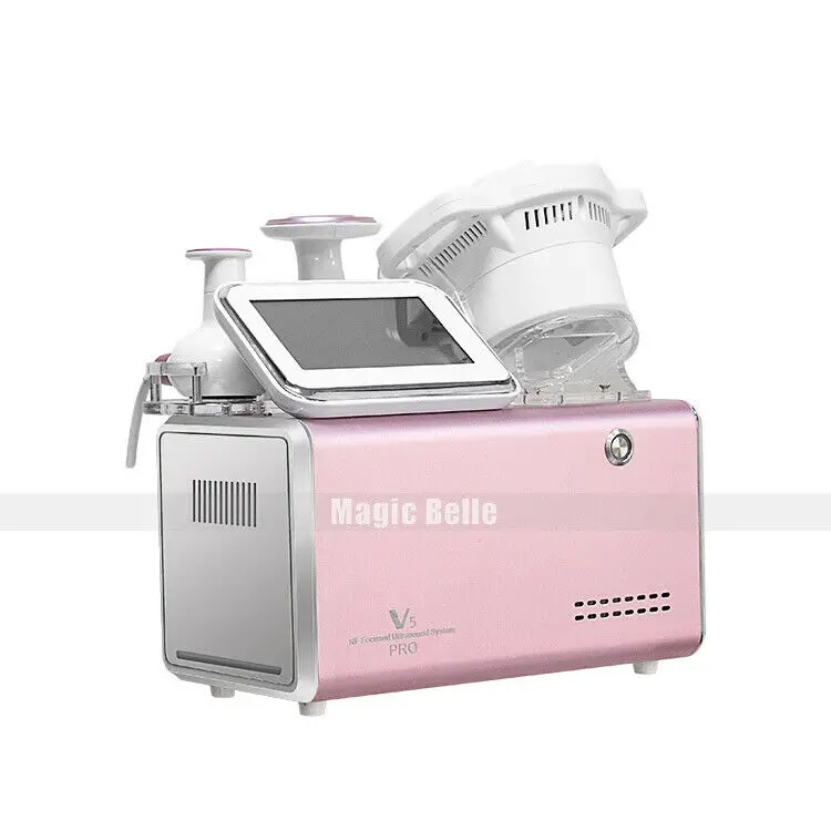 Goede Draagbare Ultrasone 40K Cavitatie Beeldhouwer Vacuüm Rf Bio Anti-Rimpels Huidverjonging V5 Pro Afslanken Schoonheidssalon Apparatuur