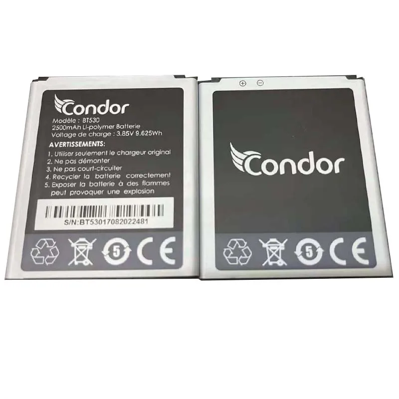 

2500mAh BT530 battery For CONDOR BT530 cellphone Batterie Accumulator Battery