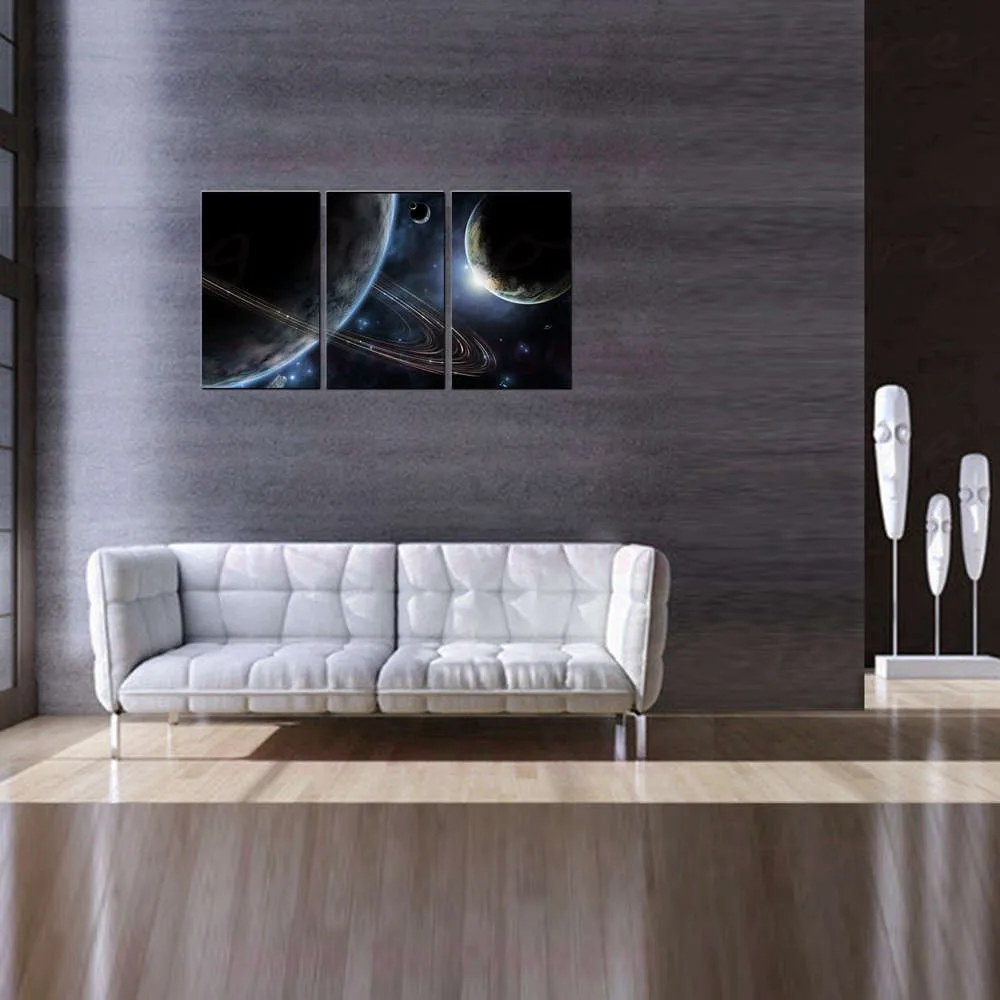 Абстрактной арт работы чудесный Вселенная ландшафт планеты фантастической