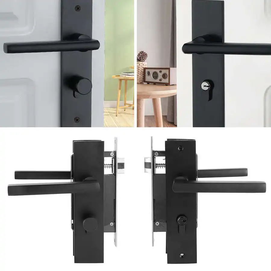 Дверной замок алюминиевый с ключами в европейском стиле|Комплекты ручек| |