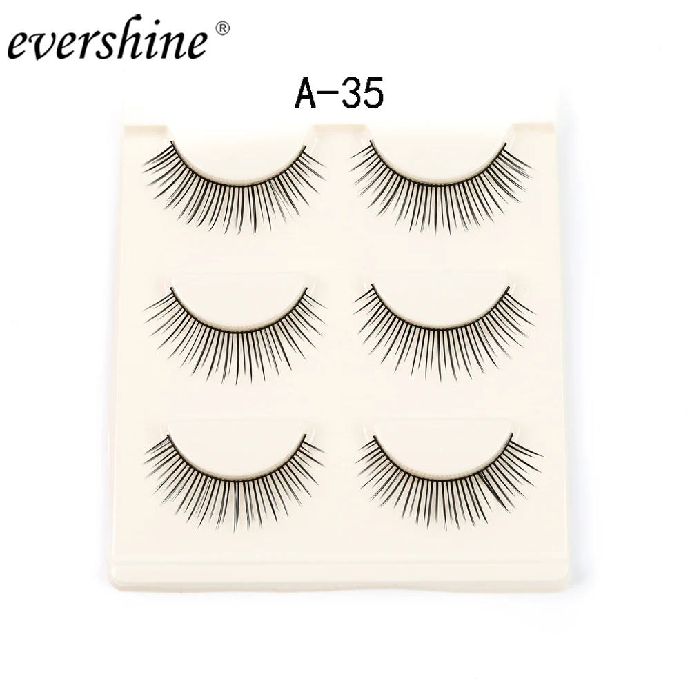 Горячая продажа 3 пары накладных ресниц натуральные накладные ресницы длинный