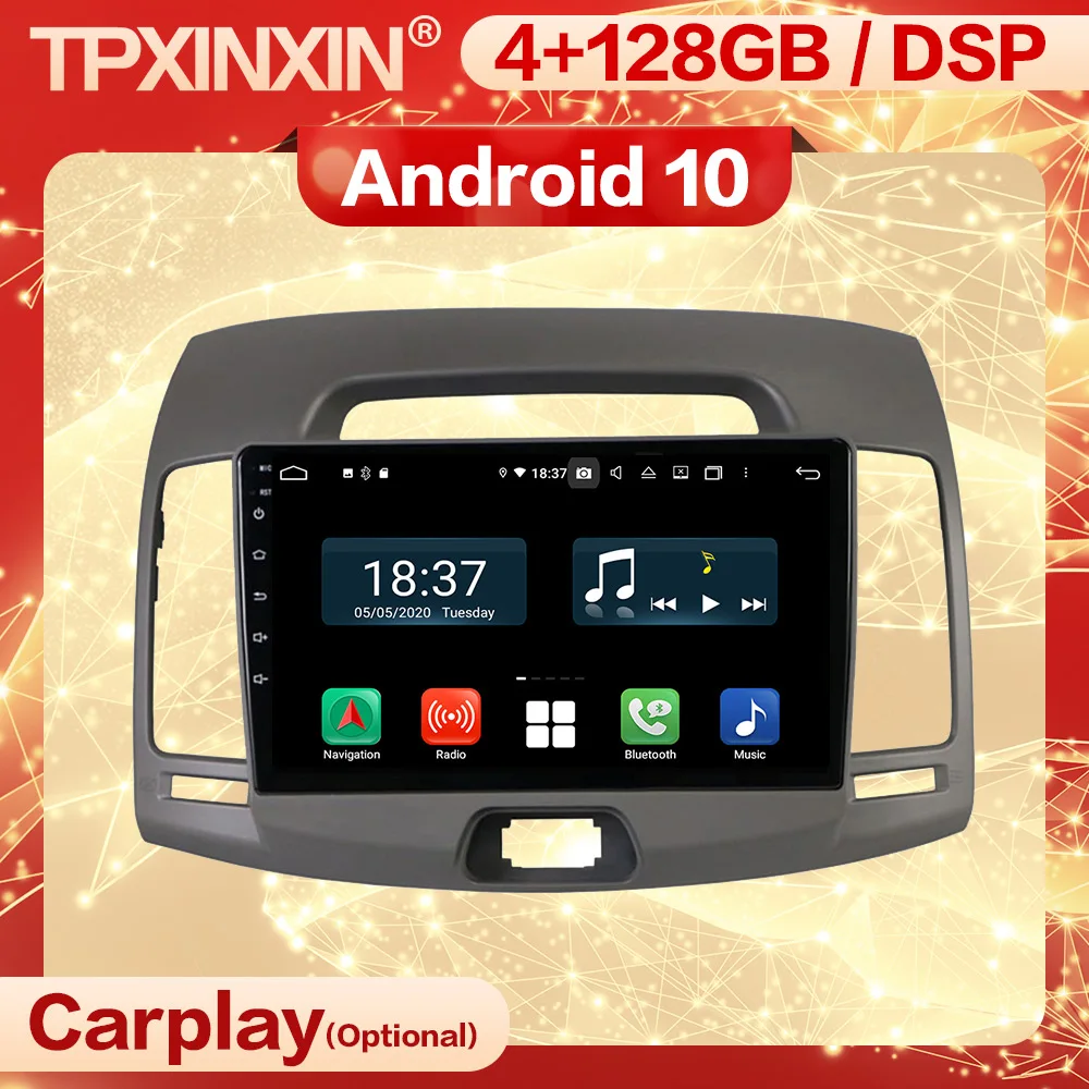 

Магнитола Carplay 2 Din для Hyundai Elantra, 2006, 2007, 2008, 2009, 2010