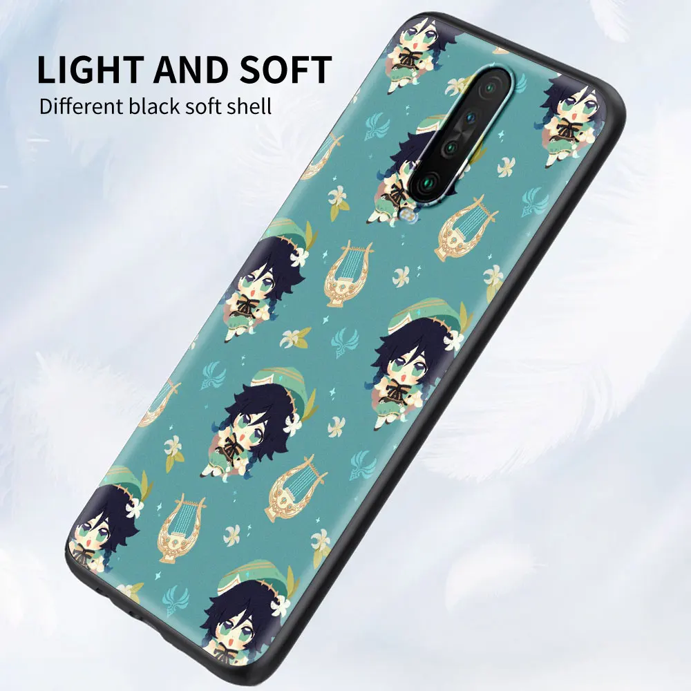 Cartoon Genshin Impact Silicone Phone Case For Xiaomi Redmi Note 10 9S 9 8 Pro 8T 8A 9A 9C 7 7A K40 Soft Shell Cover Coque Funda