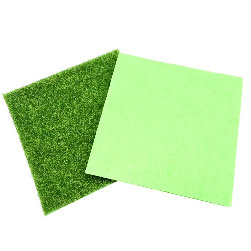 

1Pcs 15cm/30cm Artificial Grassland Simulation Moss Lawn Turf Fake Green Grass Mat Carpet DIY Micro Landscape Home Floor Decor