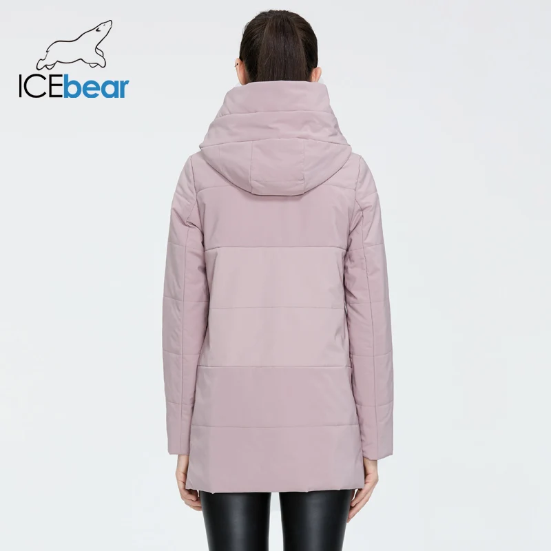 ICEbear 2021 осеннее Новое Женское пальто ветрозащитная теплая короткая куртка на