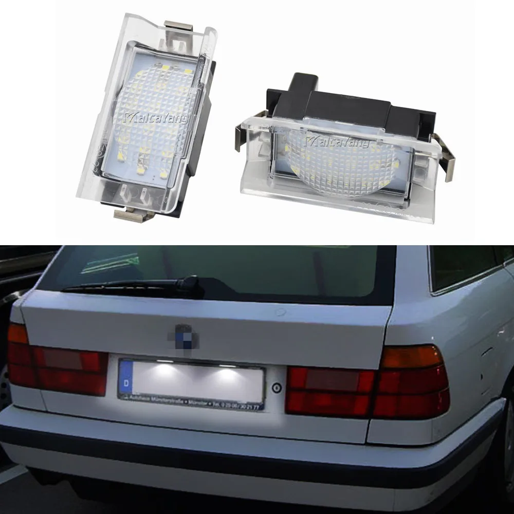 

Durable To Use For BMW E34 Touring (Station-Wagon) 1987-1996 No Error White LED License Plate Light Car Accessories