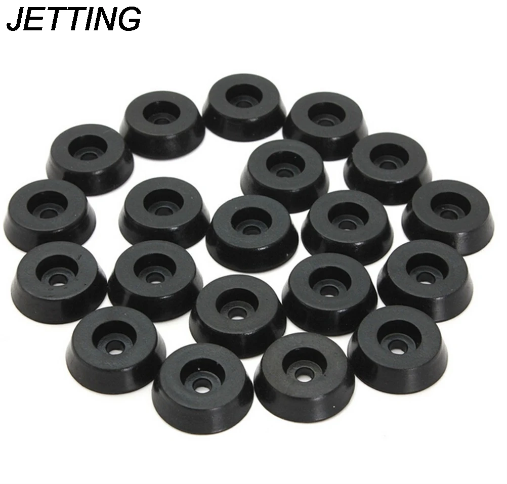 

JETTING 20 шт./лот черный резиновый стол стул мебель ноги колодки плитка пол протекторы 18x15x5 мм оптовая продажа