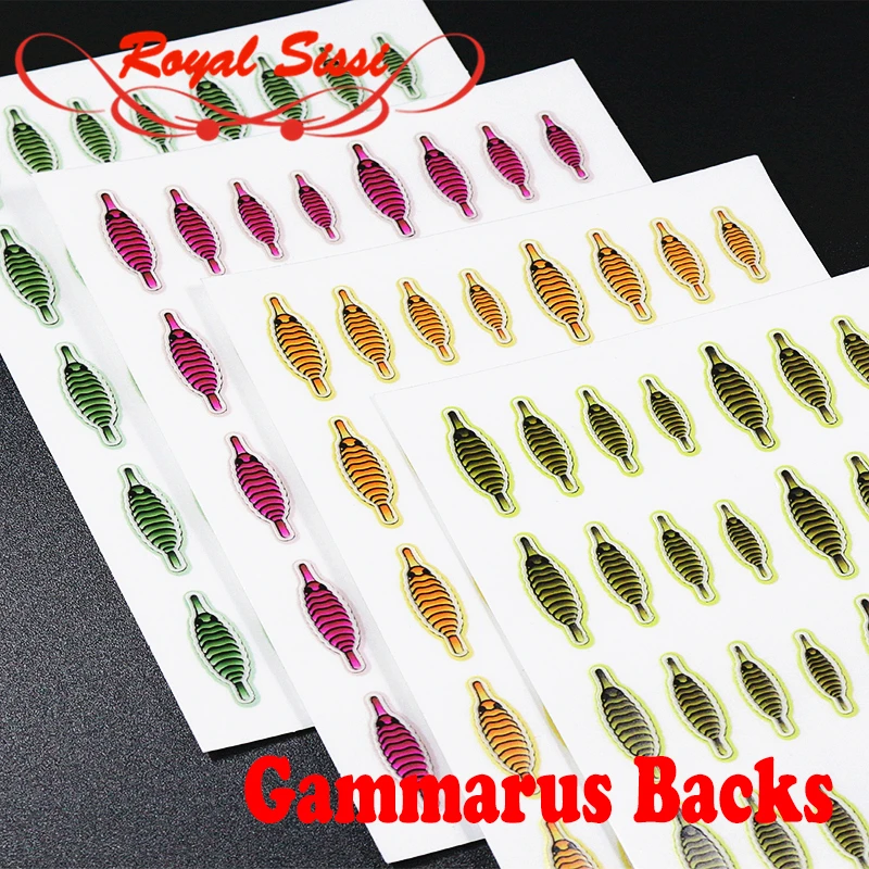 

80pcs set realistic gammarus shrimp backs 4optioanl colors fly tying thin skin scud backs segment body wrap fly tying materials