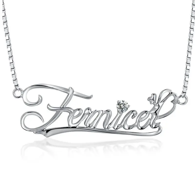 Ожерелье из циркония Duoying ожерелье с именами индивидуальными буквами