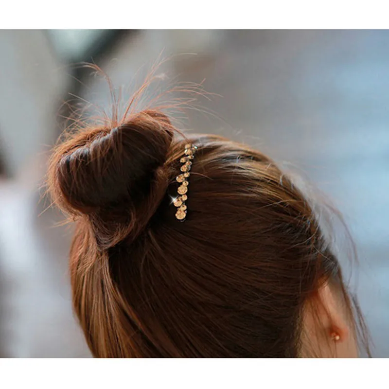 Заколки для волос 1 шт. модные женские шпильки с кристаллами и жемчугом зажим