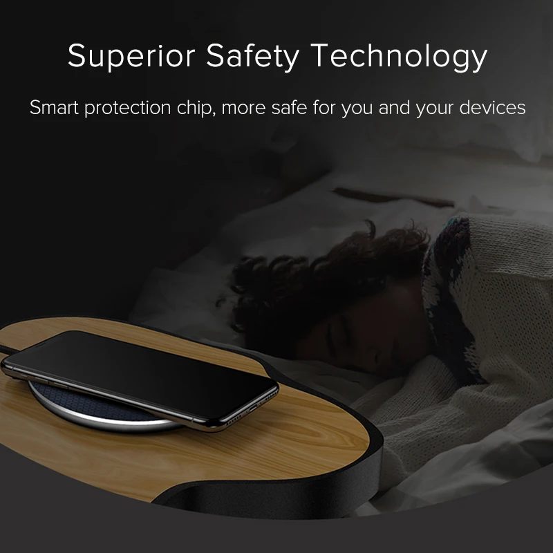 Wireless Charger for iPhone 11 pro XS Max X 8 Plus 10W Qi Fast Charging Pad Samsung Galaxy S10 S9 Note 9 | Мобильные телефоны и