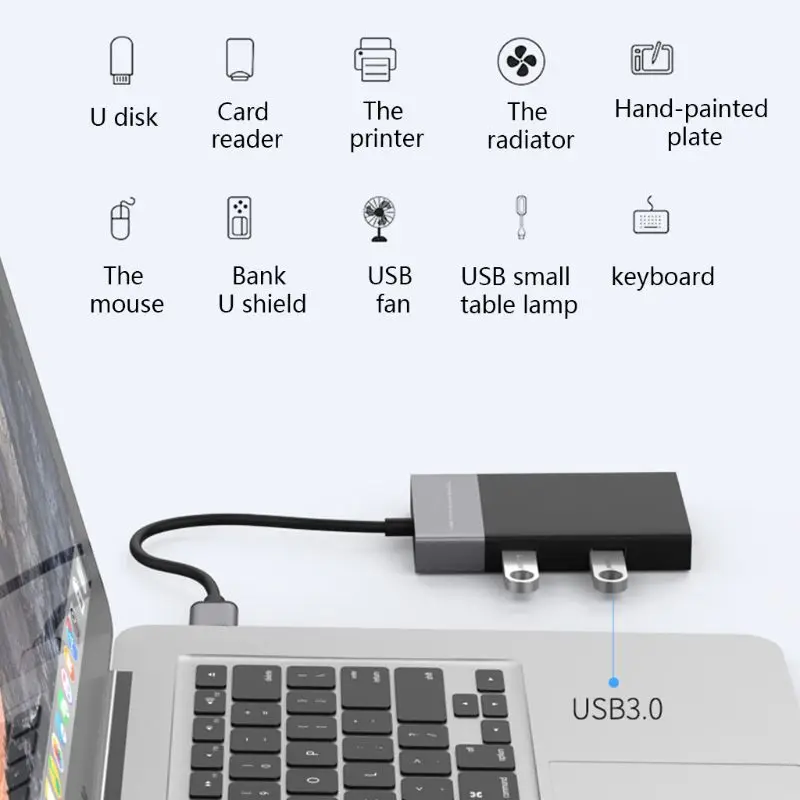 Высокоскоростной USB 3 0 концентратор 6 в 1 на 2 порта для XQD/CF/для кардридера SD/TF |