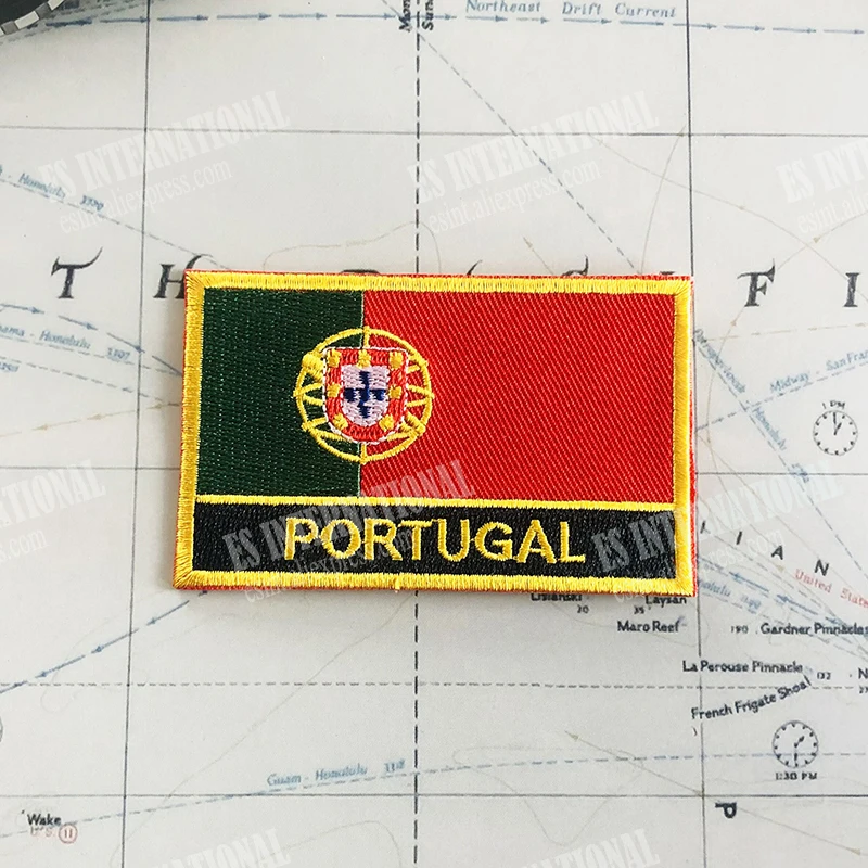 Нашивки с национальным флагом Португалии повязка на руку нашивки вышивкой и