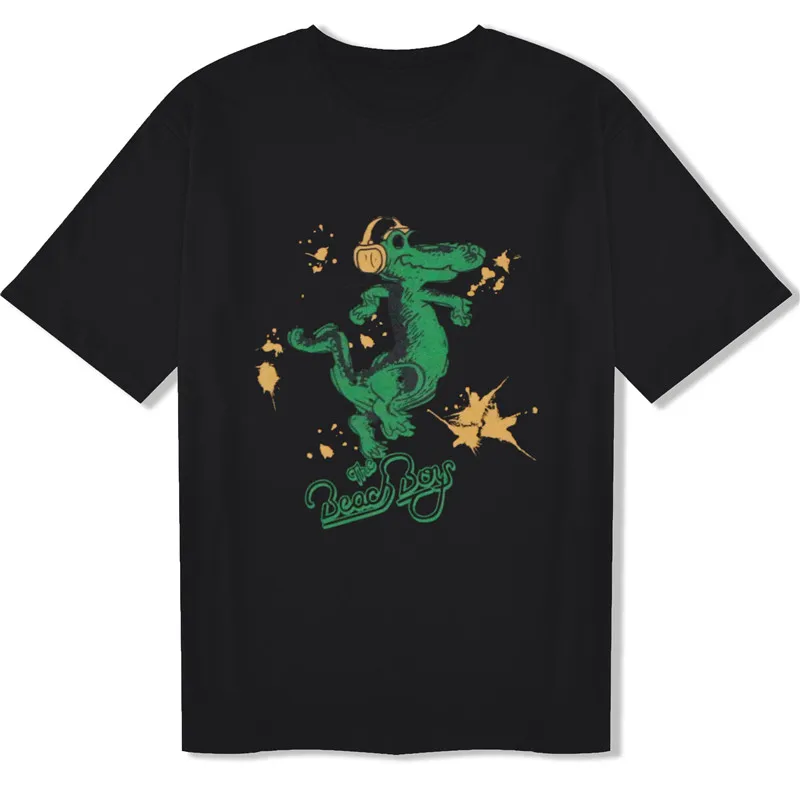 

Harajuku Style Dark INS Dinosaur Printed Short-sleeved Wild Casual Loose T-shirt New Summer Women Tops