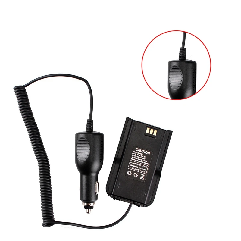 Для TYT MD-380 Съемник аккумулятора автомобильного зарядного устройства |