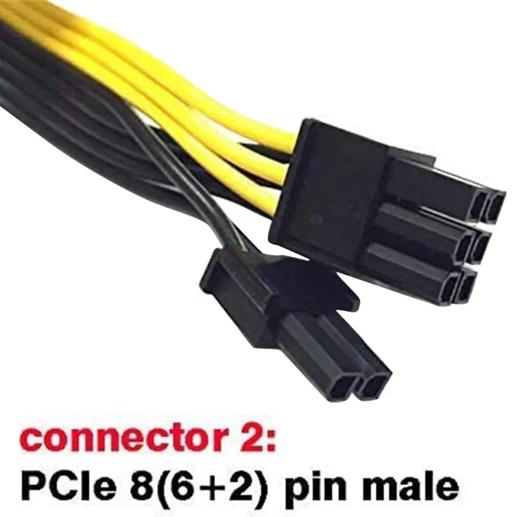 

Блок питания PSU/GPU 6 шт., с 8pin на 6pin на 6 + 2Pin кабелей для майнинга, видеокарта, плата для разрыва, блок питания для майнинга PCI-E