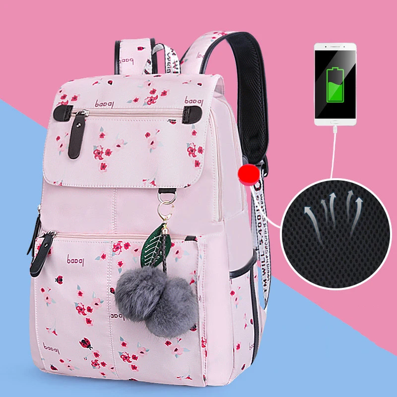 New Large schoolbag cute Student School Backpack Printed Waterproof bagpack high school book bags for teenage girls kids