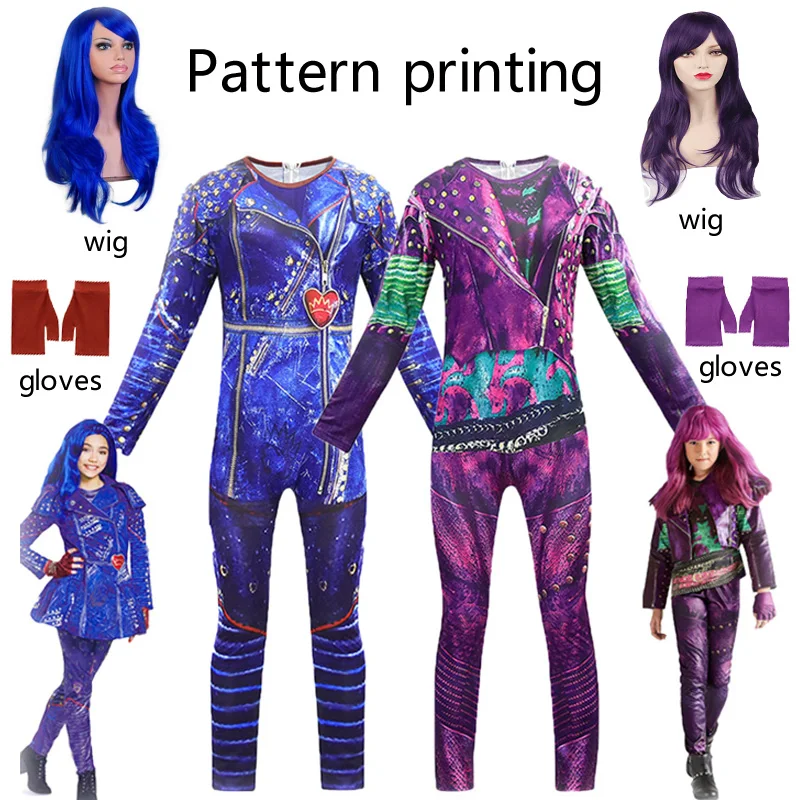 Нарядные Костюмы для девочек с изображением потоков мал Детские костюмы косплея