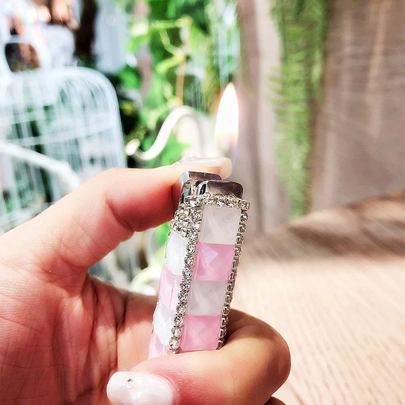 Великолепная Алмазная зажигалка с открытым пламенем Женская Необычные