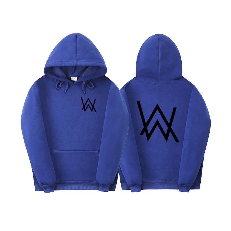 Оранжевый Новая зимняя флисовая толстовка Alan Walker, потертый худи для мужчин печать баннеров хип-хоп Рок Толстовка со звездочками новые брендовые толстовки для женщин 3XL - Цвет: Оранжевый