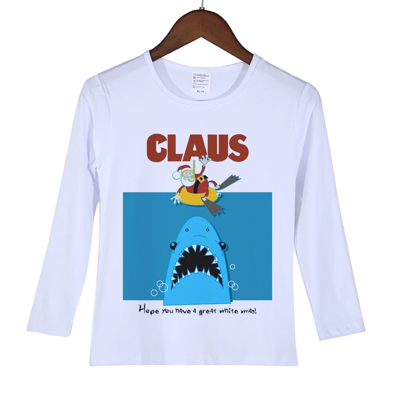 Rocket santa t-shirt New Brand Quality Baby Boy girl Clothe Christmas Santa Claus printed Long Sleeve t shirt unisex O-20 - Цвет: 9