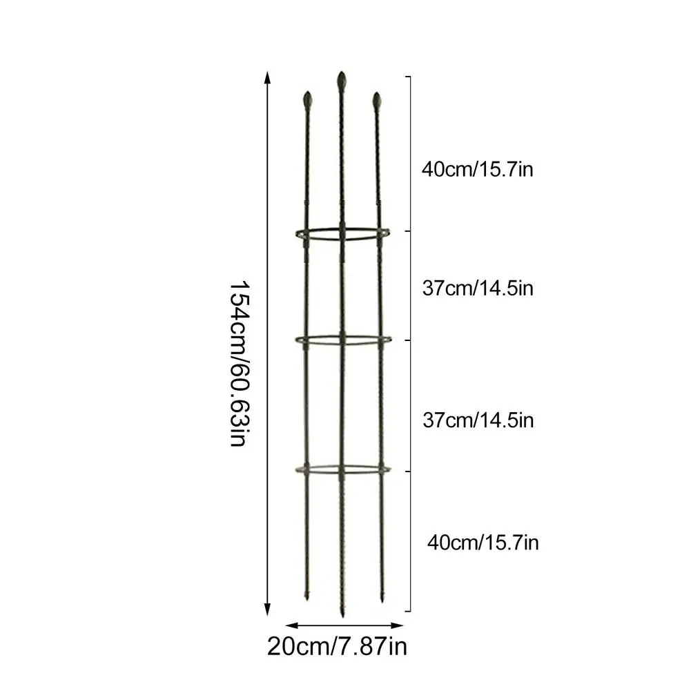 

Climbing Vine Rack Plant Potted Support Frame Vegetable Trellis Garden Tomato Cage Assembled Plant Rose Stake Bracket Decorative
