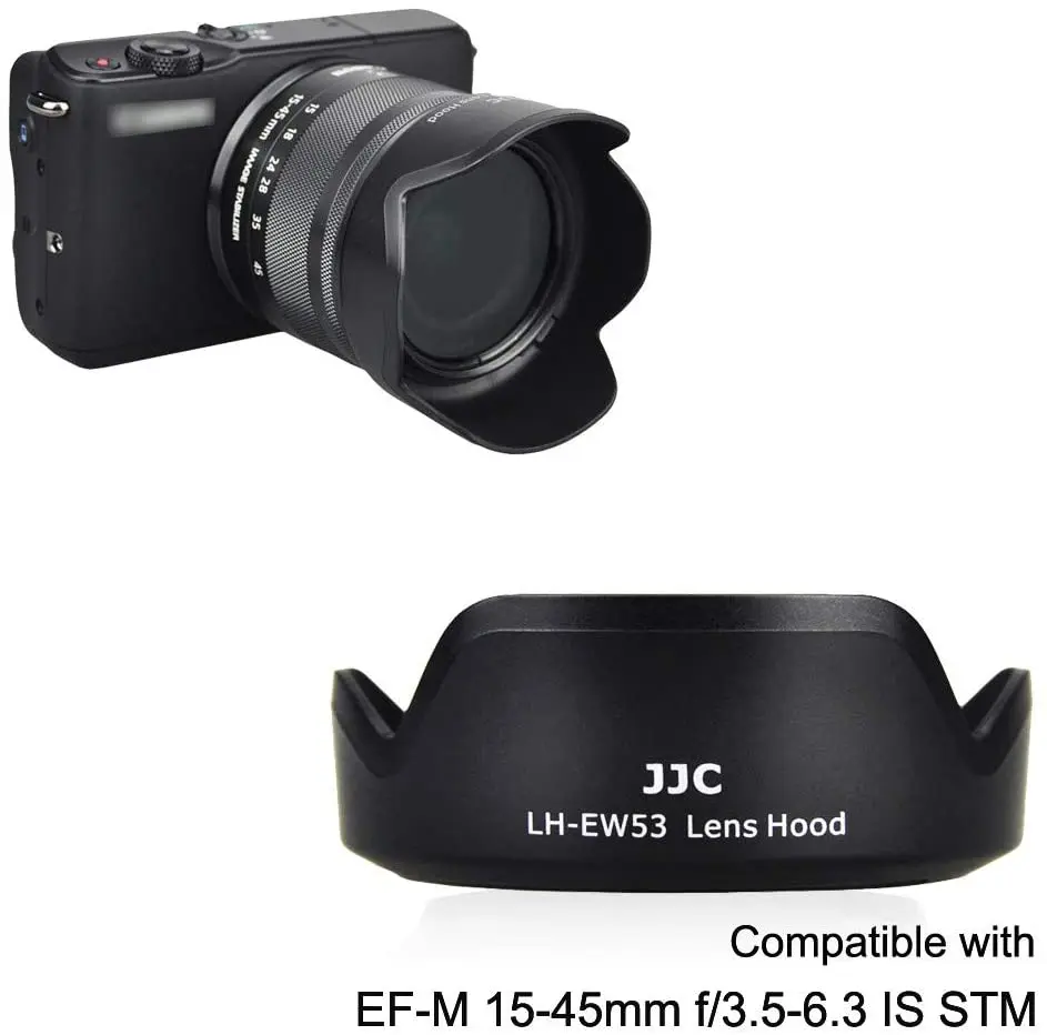 JJC LH EW53 цветок Форма бленда объектива для Canon EF M 15 45 мм f/3.5 6.3 IS STM Объектив Заменяет