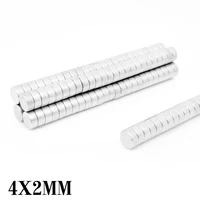 5010020050010002000pcs 4x2 small round rare earth magnets strong 4x2mm n35 4mm2mm permanent neodymium magnets disc 42 mm
