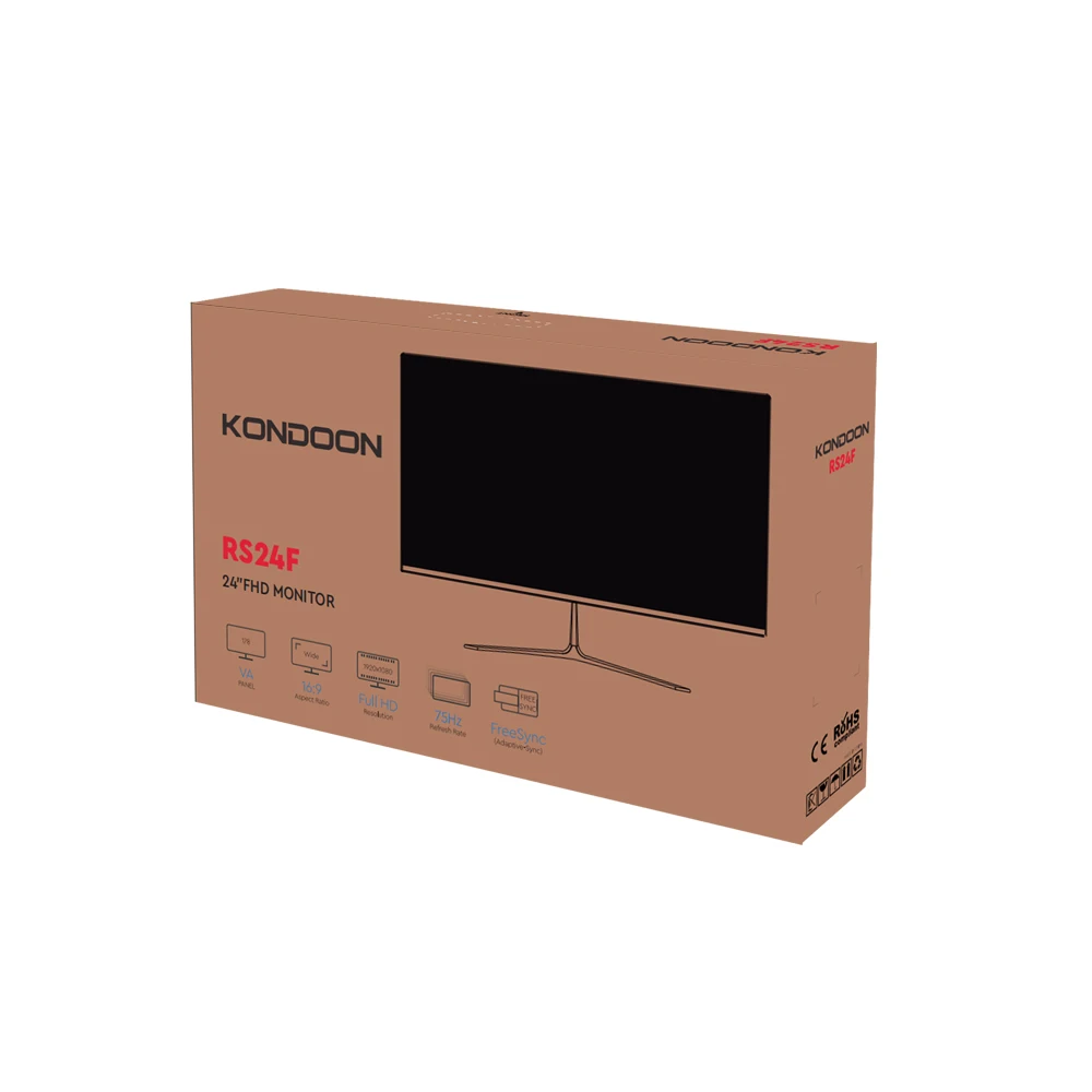 Монитор для ПК KONDOON IPS 24 светодиодный FHD 1080P 75 Гц 5 мс | Компьютеры и офис