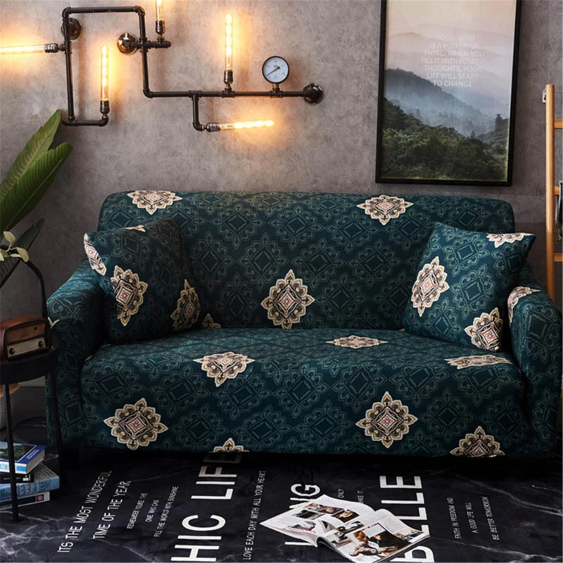 

Sofa Covers 1/2/3/4 Seaters Retro Geometric Sofa Couch For Living Room Home Stretchable Protective Cover Slipcover Home Decor