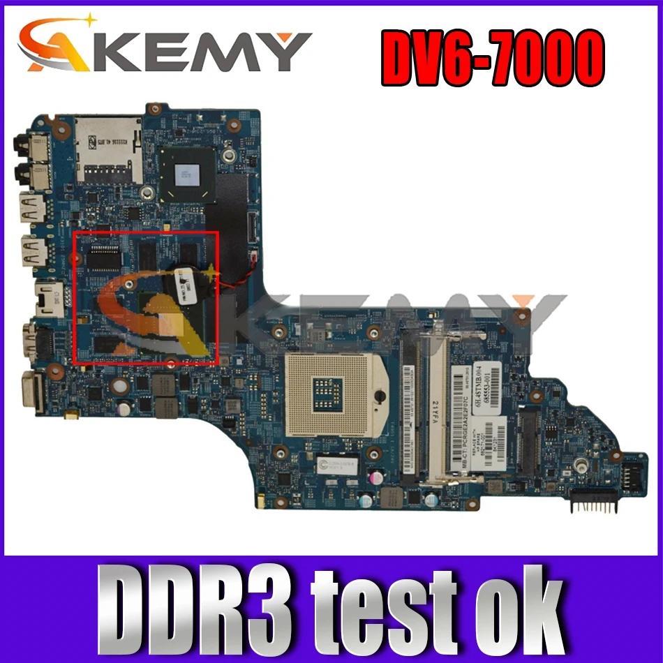 682174-501 682174-601 для HP Pavilion DV6-7000 материнская плата ноутбука 11253-2 HM75 N13P-GT-A2 DDR3