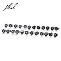 12 styles zodiac astrology stud earrings for men stainless steel high polishing good quality fashion jewelry aries virgo libra