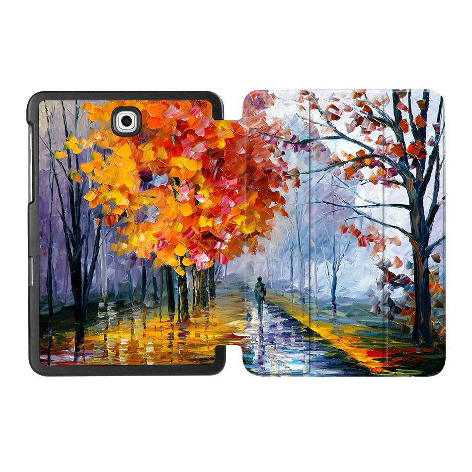 SS14 MTT чехол с масляным рисунком для samsung Galaxy Tab S2 8,0 ''SM-T710 T715 из искусственной кожи откидной смарт-чехол защитный чехол T713 T719 - Цвет: SS14