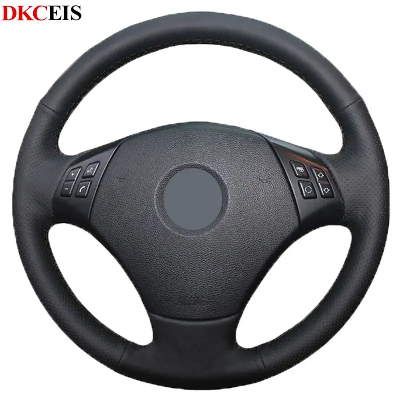 Сшитая вручную Черная мягкая искусственная кожа для поделок BMW E90 330i 325i 320 318i 320i 320d