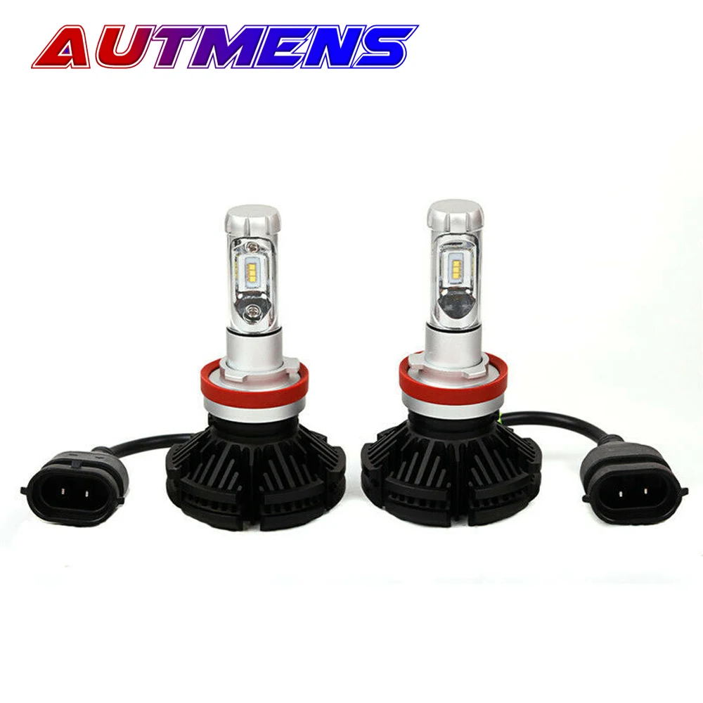 Светодиодная Автомобильная фара Autmens X3 50 Вт 3000K/6500K/8000K H4 H7 H11 H1 9005 9006 9004 H3