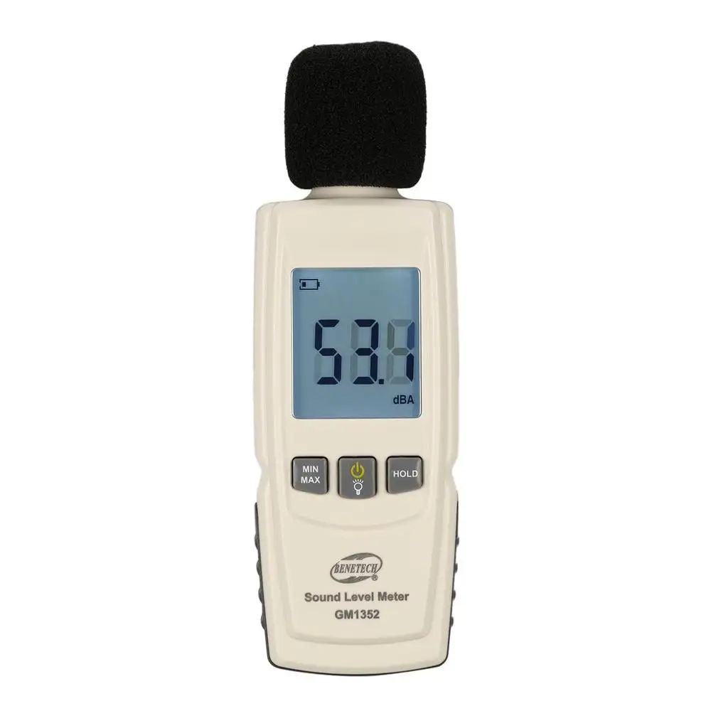 BENETECH GM1352 30-130dB цифровой измеритель уровня звука мониторинг тест дБ децибелов