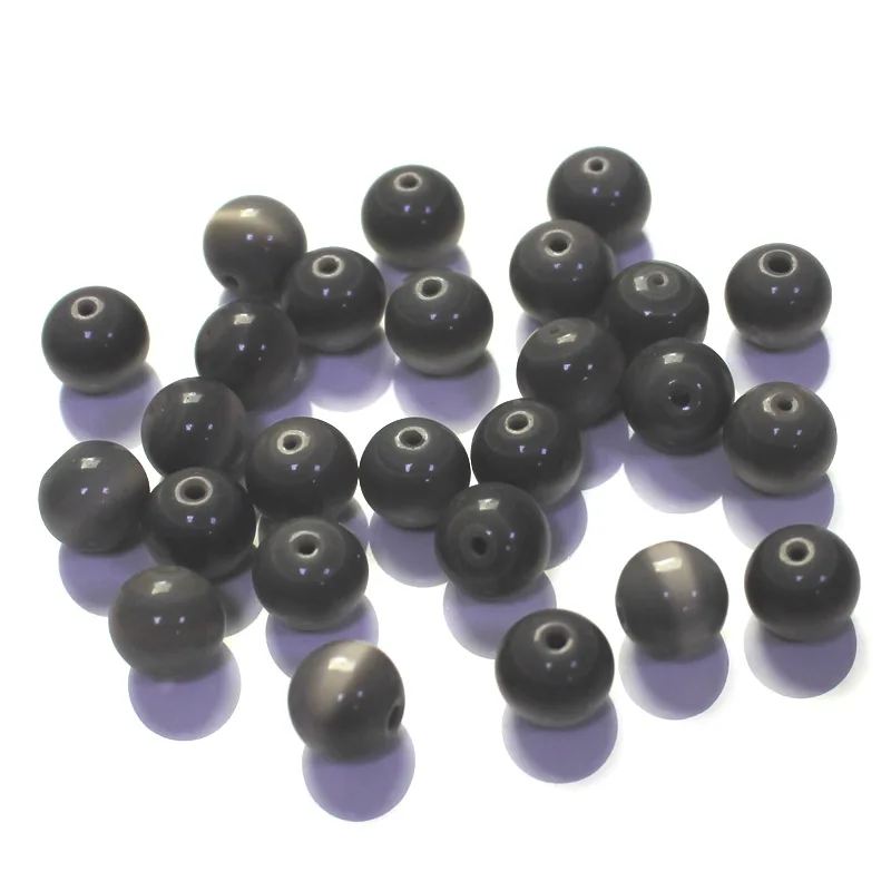 

8.6MM Round Cat Eye Beads 100PCS Loose Spacer Bead for DIY Women Fashion Jewelry Accessory