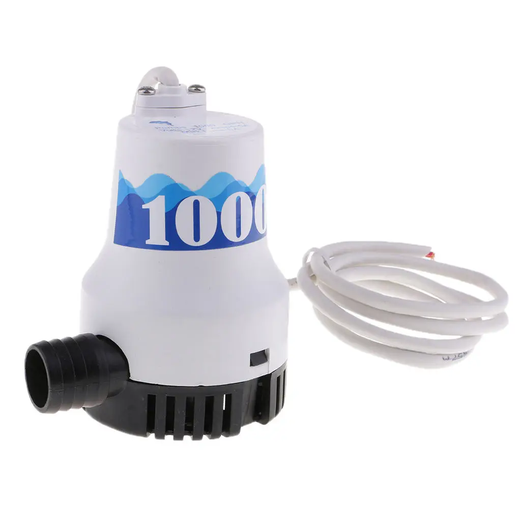 

12v Submersible Bilge Pump 1000gph Stainless Steel Non Automatic 25mm Outlet