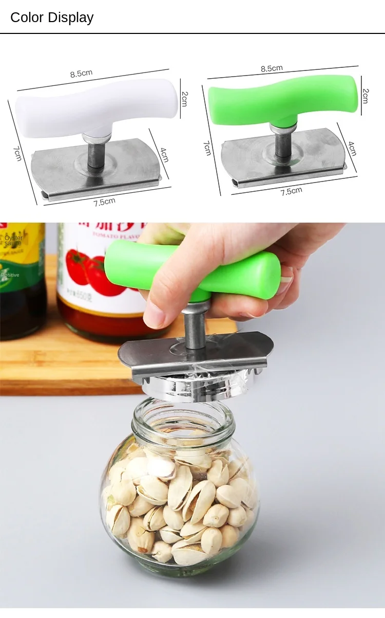

Can Opener Jar Bottle Adjustable Manual Stainless Steel Lids Off Labor-Saving Rotation Kitchen Tools