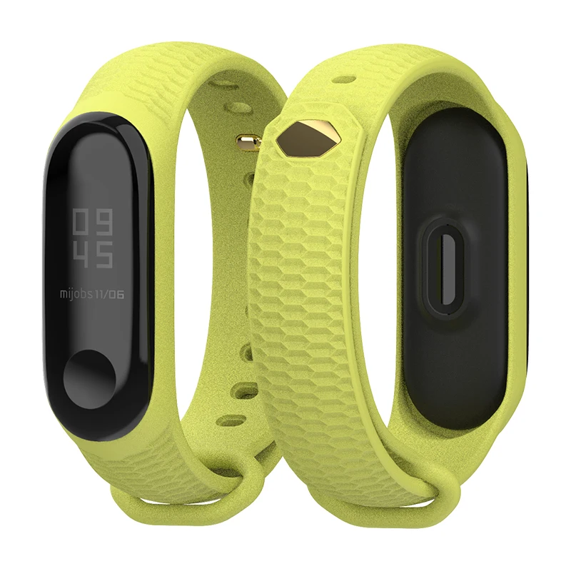 Mijobs Mi Band 4 ремешок Aurora для Xiaomi band 3 силиконовый браслет умные часы аксессуары