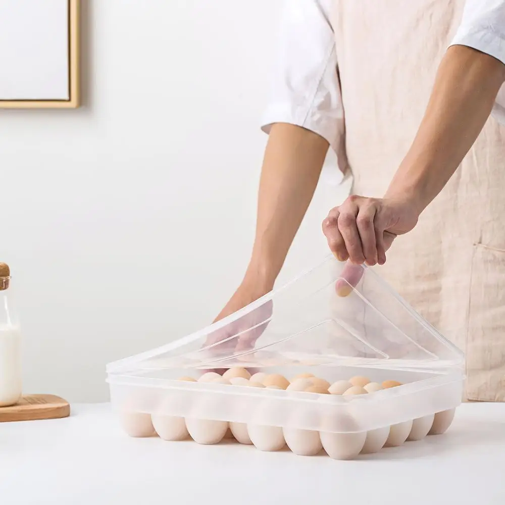 Однослойная коробка для хранения яиц с крышкой 34 сетки бытовой контейнер