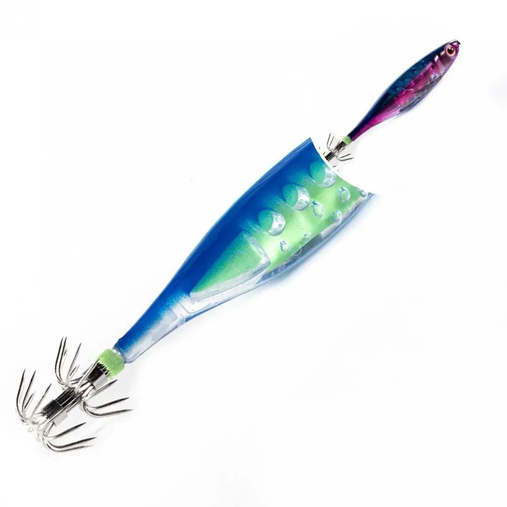 Hard Bait 3D Eyes Practical Attract Fish Double Layer Hook Fishing Lure