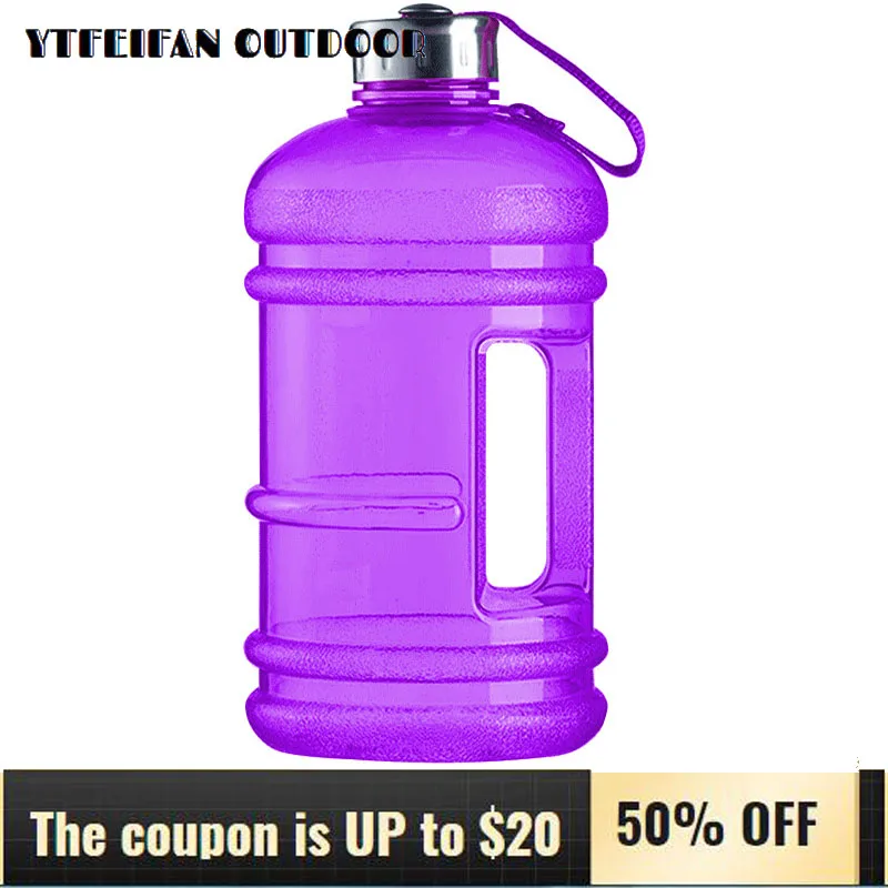 

2.2L Big Large Outdoor Sport Gym Half Gallon Fitness Training Camping Running Workout Sports Bottle Large Capacity Water Bottles