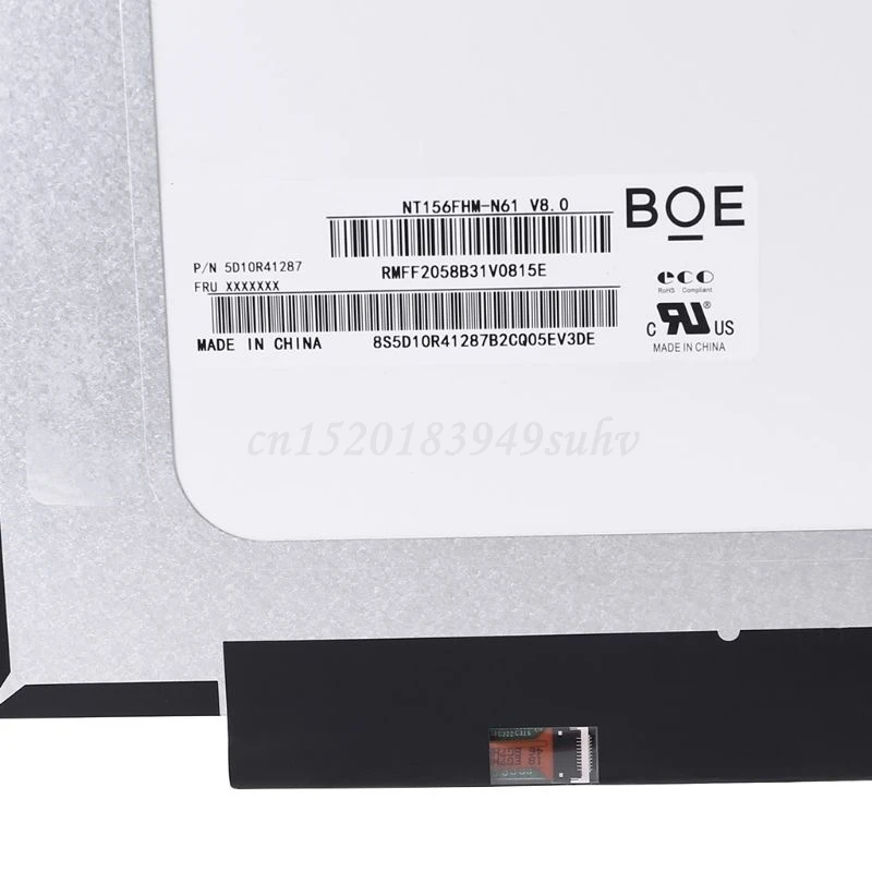 

15.6 "LCD LED Display Screen for BOE-NT156FHM-N61/N62 V8.0 with 1920x1080 Resolution New Fitted Panel Replacement Screen