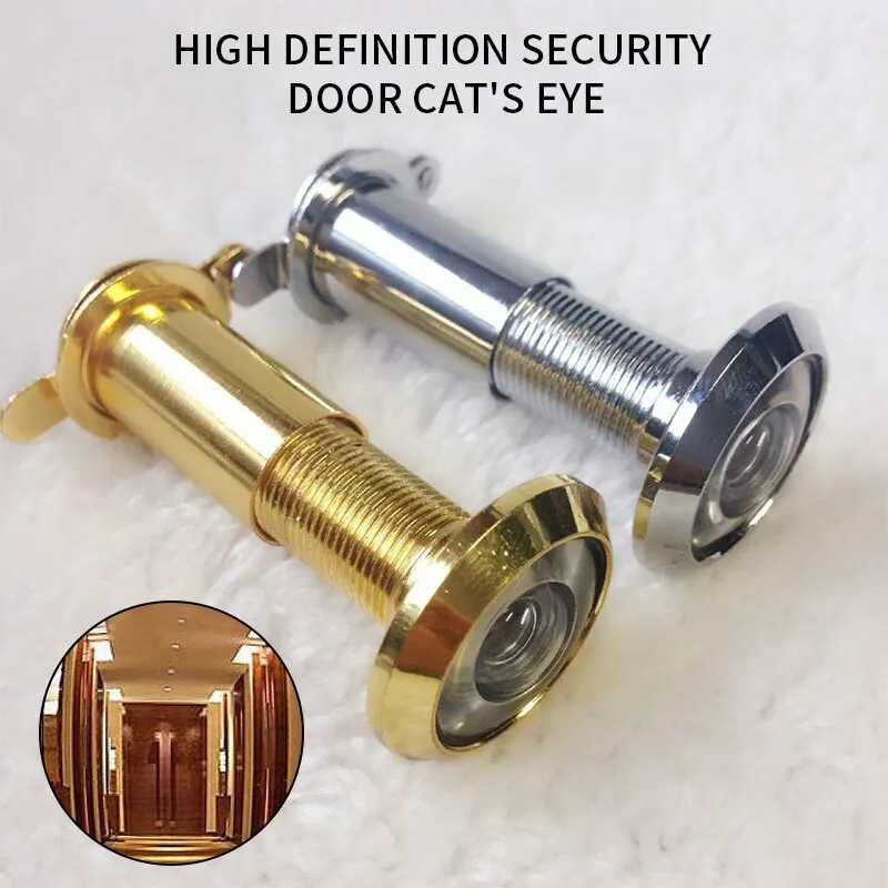 

hot Door Viewer 200 Degree Wide Angle Peephole Security Hidden Door Adjustable Glass Lens For Furniture Hardware Tools