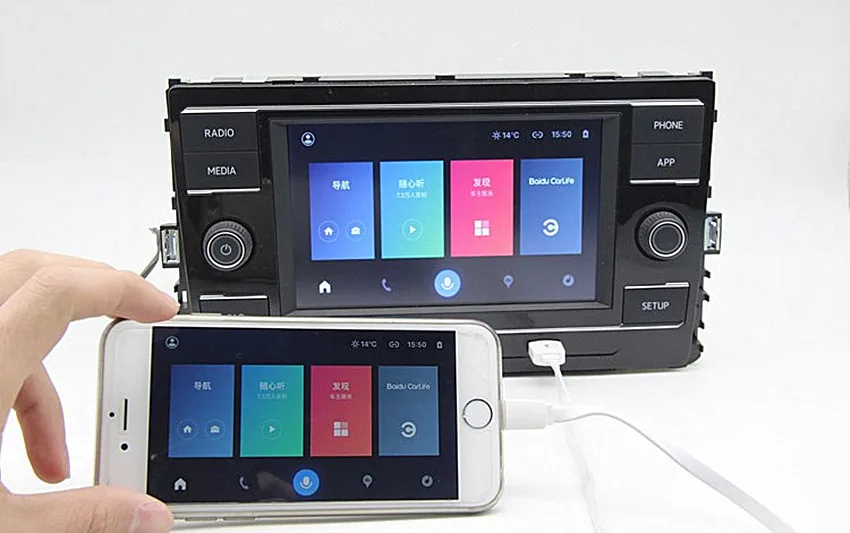Carplay MIB2 радио 5GG035280D/E CarPlay Mirrorlink верхняя материнская плата для VW GOlf 7 VII Sportvan Passat B8 1
