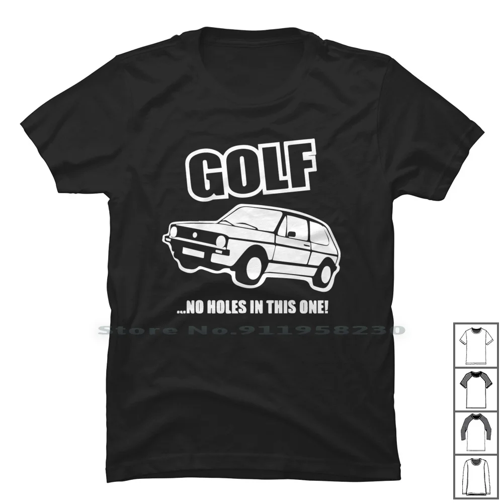 Гольф... нет отверстий в этой футболке 100% хлопок музыка юмор это One Ole Fun Ny no Hi Go