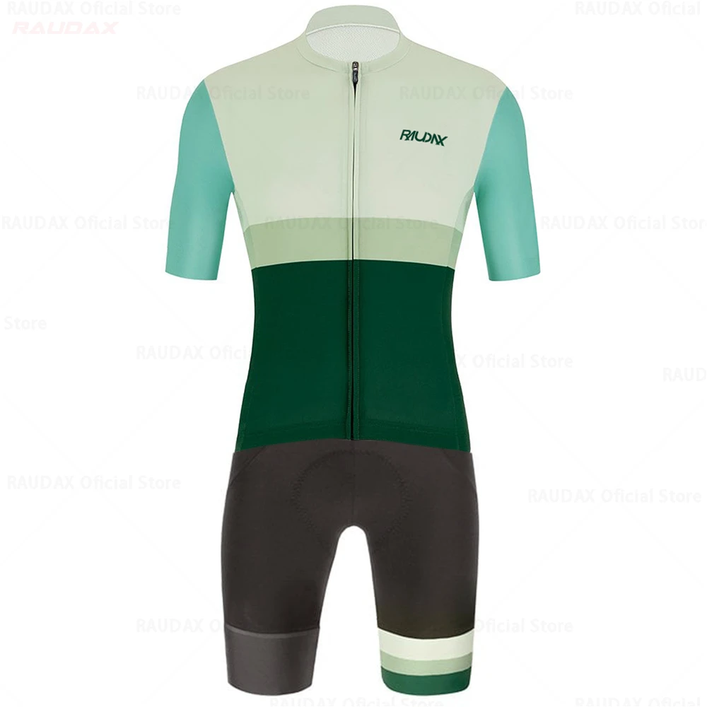 

2021 Raudax Summer Cycling Jersey Set Racing Bicycle Clothing Man Maillot Ropa Ciclismo MTB Bike Clothing Sportswear Cycling Set