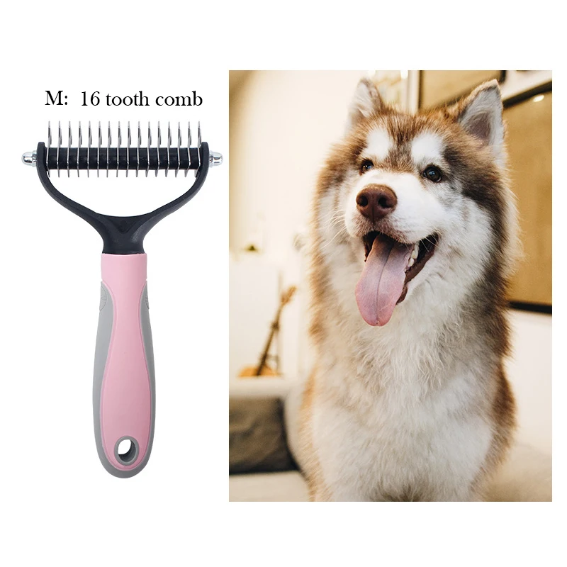 Расческа для домашних животных гребень из нержавеющей стали удаления шерсти у